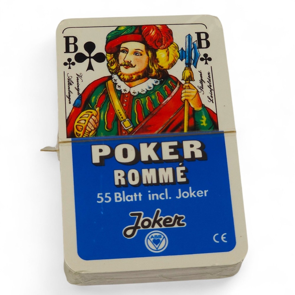 Altenburger Poker Romme Playing Cards 55 Blatt Deck German Sealed Vtg